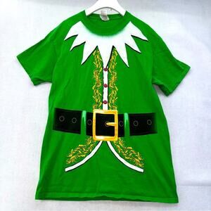 Men’s Christmas Buddy The Elf Green Short Sleeve T-shirt size Medium
